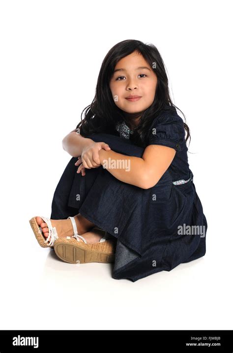 Girl Sitting Isolated Hi Res Stock Photography And Images Alamy