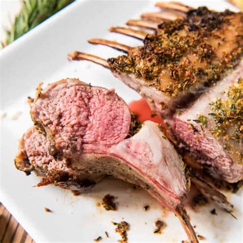 Rosemary Garlic Roasted Rack Of Lamb House Of Nash Eats