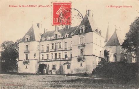 Cpa Le Morvan Illustre Chateau De Sainte Sabine Eur