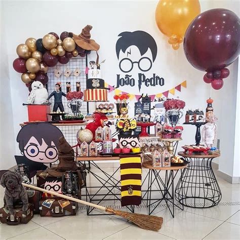 Esplêndida Festa Com O Tema Harry Potter😍💕 5 Pontos Para Grifinória