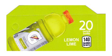 Gatorade Lemon Lime Small Size 20oz Bottle Flavor Strip Vending World