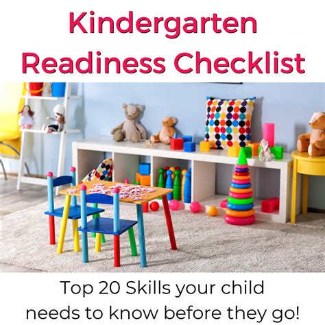 Best Checklist For Kindergarten Readiness Kindergarten Ready Skills