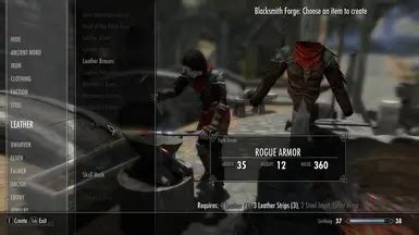 Rogue Armor at Skyrim Nexus - Mods and Community