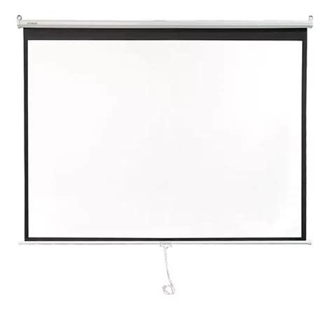 Pantalla Proyector Manual 100 Pulgadas Colgar Pared Techo MercadoLibre