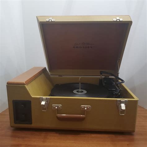 Crosley Stack O Matic Record Player Cr89 Suitcase Upgraded Cartridge 4 Needles Ebay