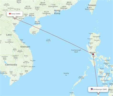 Flights From Zamboanga To Hanoi Zam To Han Flight Routes