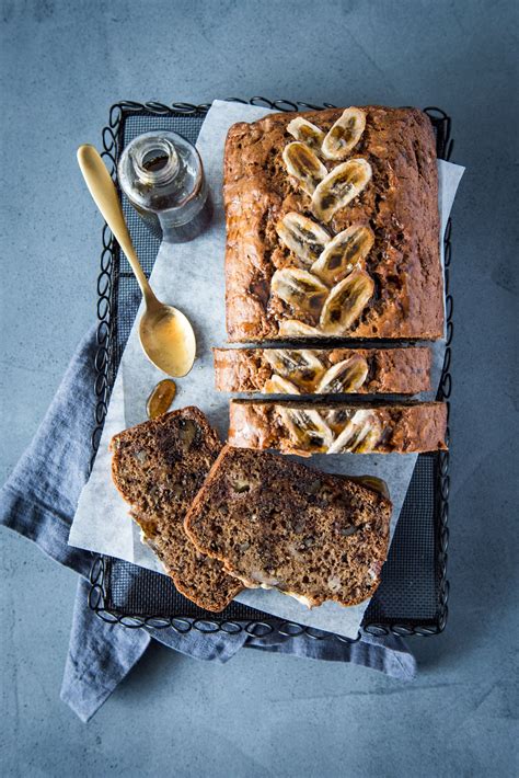 Banana Bread With Vanilla Maple Glaze Queen Fine Foods With A Sweet