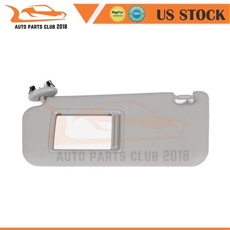 Gray Left Driver Side Car Sun Visor For Toyota Rav4 2010 2012 74320 42501 B2 Ebay