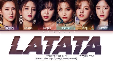 G I DLE LATATA English Ver Color Coded Lyrics YouTube