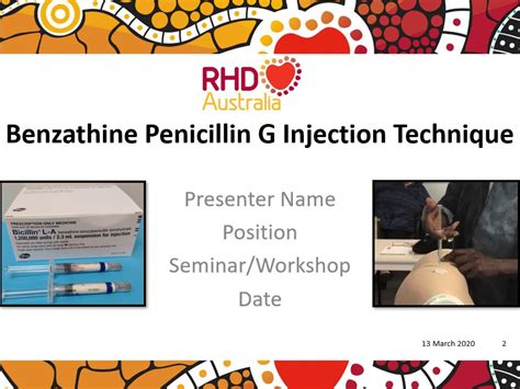 Educator Tools Secondary Prophylaxis Bpg Injection Technique