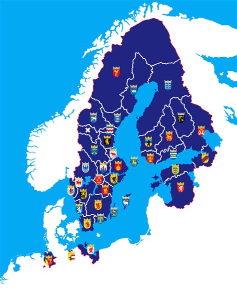 The Swedish Empire c. 1660 Map (Provinces) by GrandCommander123 on ...