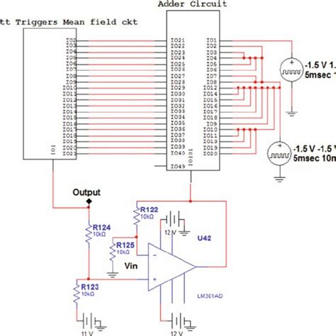 Schematic of the electronic circuit model. | Download Scientific Diagram