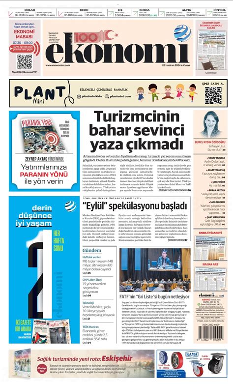 Nas L Bir Ekonomi Gazetesi Haziran Cuma G N Man Eti