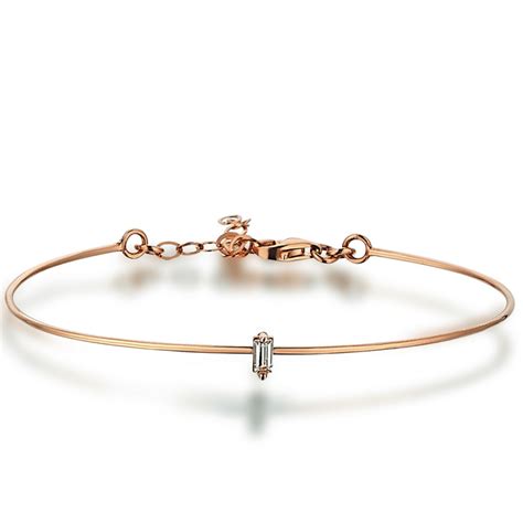 Uno Mini Baguette Rose Bracelet Alt N Bileklik Sk Pl Ayar Rose