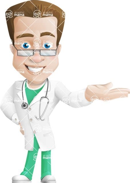 Expert Male Doctor Cartoon Vector Character 112 Illustrations Showcase Graphicmama