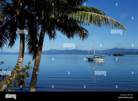 Savusavu Harbor Vanua Levu Island Fiji South Pacific Stock Photo Alamy