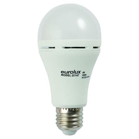 Eurolux Rechargeable Led Lamp 6w E27 G1147 Chamberlain