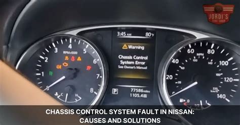 Solving Chassis Control System Fault In Nissan Prevention Tips Jordi