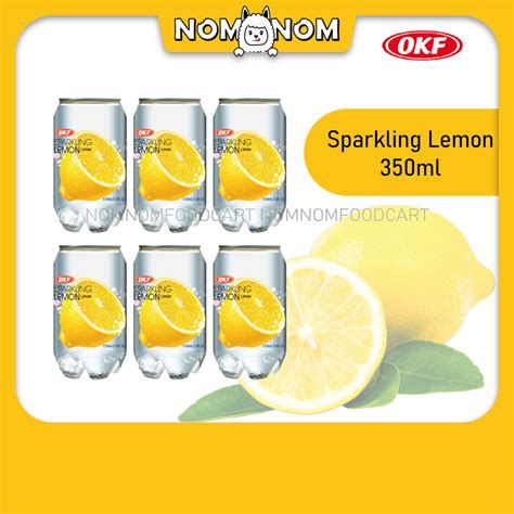 Bundle Korea Okf Sparkling Can Drink Series 韩国进口罐装果味气泡碳酸饮料 350mlx6