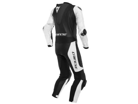 Lederkombi Dainese Laguna Seca Perforiert Einteiler Wei Schwarz