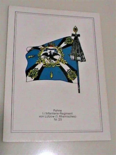 CARTOLINA FAHNE I Infanterie Regiment Von Lutzow 1 Rheinisches Nr