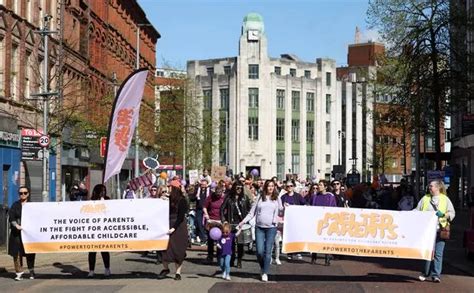 Childcare cost protesters tell Executive 'enough is enough' - Belfast Live