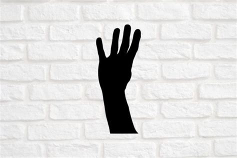 Hand Silhouette Vector Graphic by MagaArt · Creative Fabrica