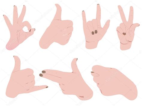 Hand signs — Stock Vector © jevanto #4558819