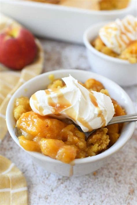 The Best Peach Dump Cake Recipe Sizzling Eats