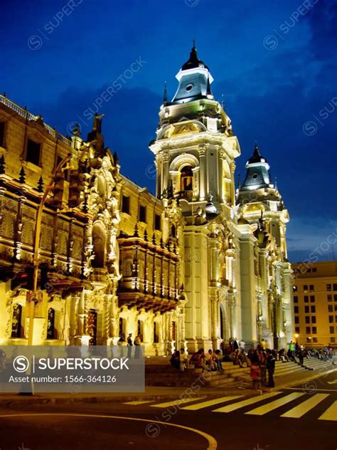 Cathedral And Archbishop Palace Historic Centre Lima Peru SuperStock