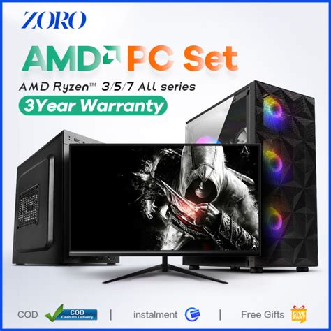 amd desktop computer full set athlonryzen  series octa core