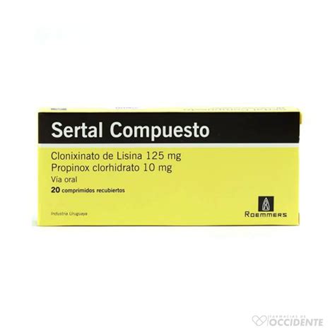 Sertal Compuesto Mg Comprimidos X Farmacias De Occidente