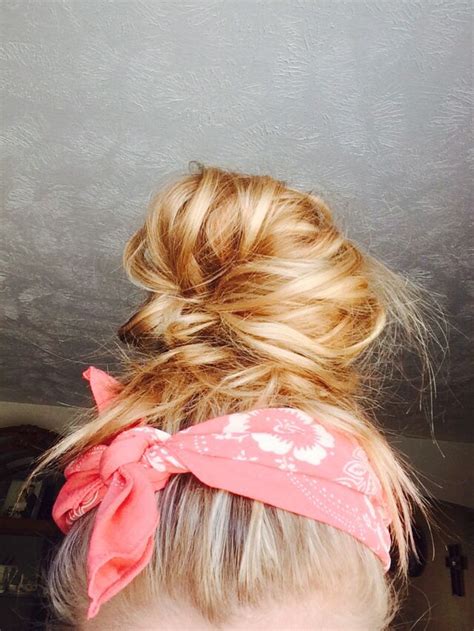 Bandana Updo Scarf Hairstyles Bandana Updo Hair