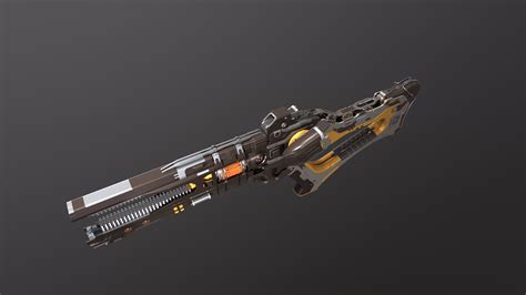 Rgx Rail Gun 3d Model Cgtrader