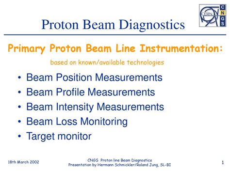 Proton Beam Diagnostics Ppt Download