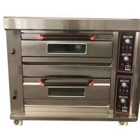 Double Bread Bun S S Electric Baking Oven Deck Tray At Rs In