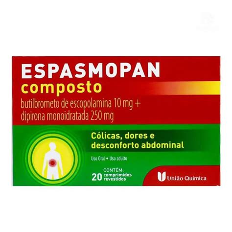 Para Que Serve A Escopolamina - Escopolamina+Dipirona 20cpr - Espasmopan- Uq – Pill Farmácia Digital
