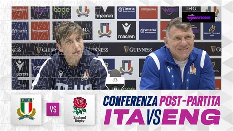 Guinness Women S Six Nations 2024 ITAvENG La Conferenza Stampa Post