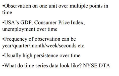 Econometrics Part 2A Lecture 1 2 Flashcards Quizlet