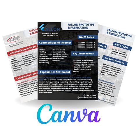 Capability Statement Template Moving Capability Statement Capability Statement Template Canva