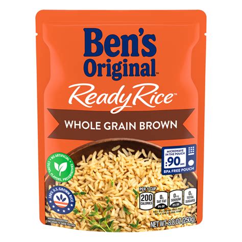 Save On Ben S Original Second Ready Rice Whole Grain Brown Order