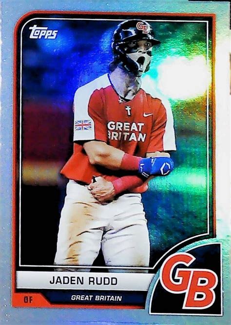 2023 Topps World Baseball Classic 89 Jaden Rudd Great Britain Free