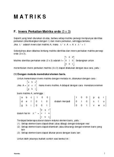 Cara Mencari Kofaktor Matriks 3x3 Menentukan Kofaktor Dan Adjoin Suatu Matriks Ilmu Hitung