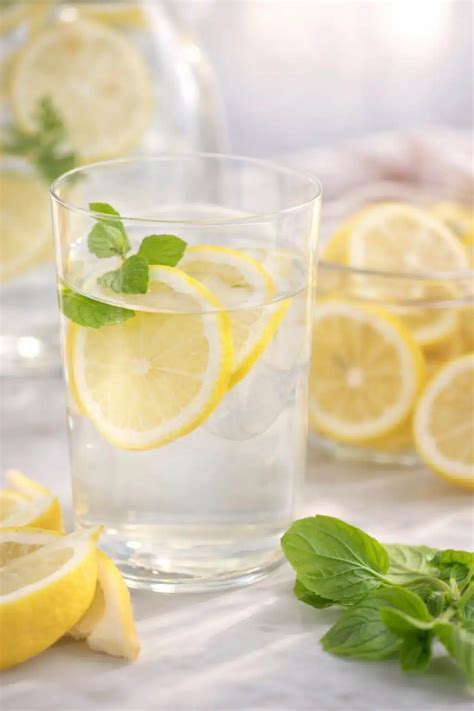 lemon water simple refreshing healthy drink recipe