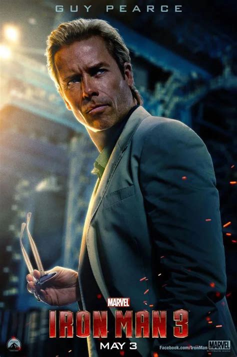 Iron Man 3 Poster For Guy Pearces Villain Unveiled Yahoo Movies Uk