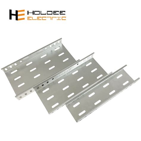 Hot Dipped Galvanized Steel Cable Tray And Power Perforated Cable Trays Supporting System