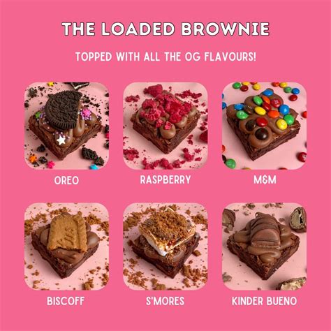 Custom Message Loaded Brownie Nutella In 2024 Brownie Toppings Mini Brownies Brownie Packaging