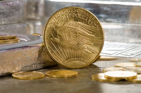 Eagle Gold Coin stock photo. Image of eagle, coin, invest - 3934888