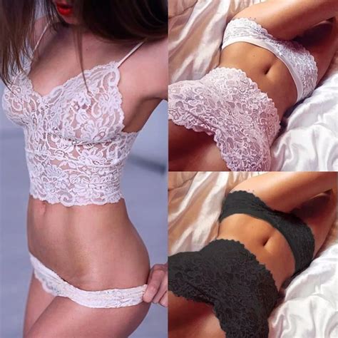 2017 Sexy Lingerie Rose Lace One Word Shoulder Perspective Erotic