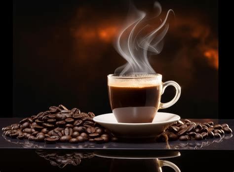 Premium AI Image Hot Fresh Coffee
